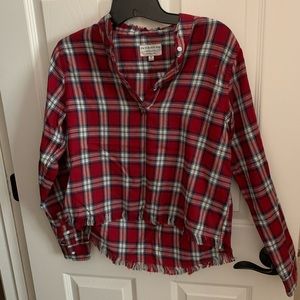 Cute cropped plaid top
